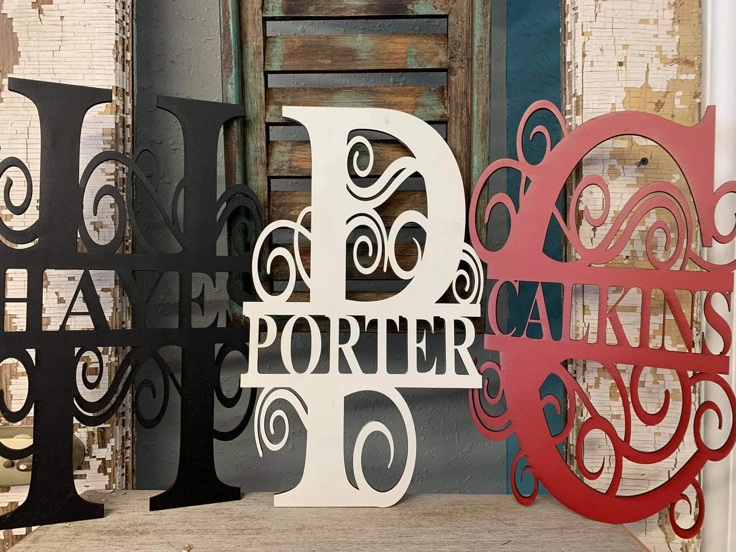 Monogram Name Signs