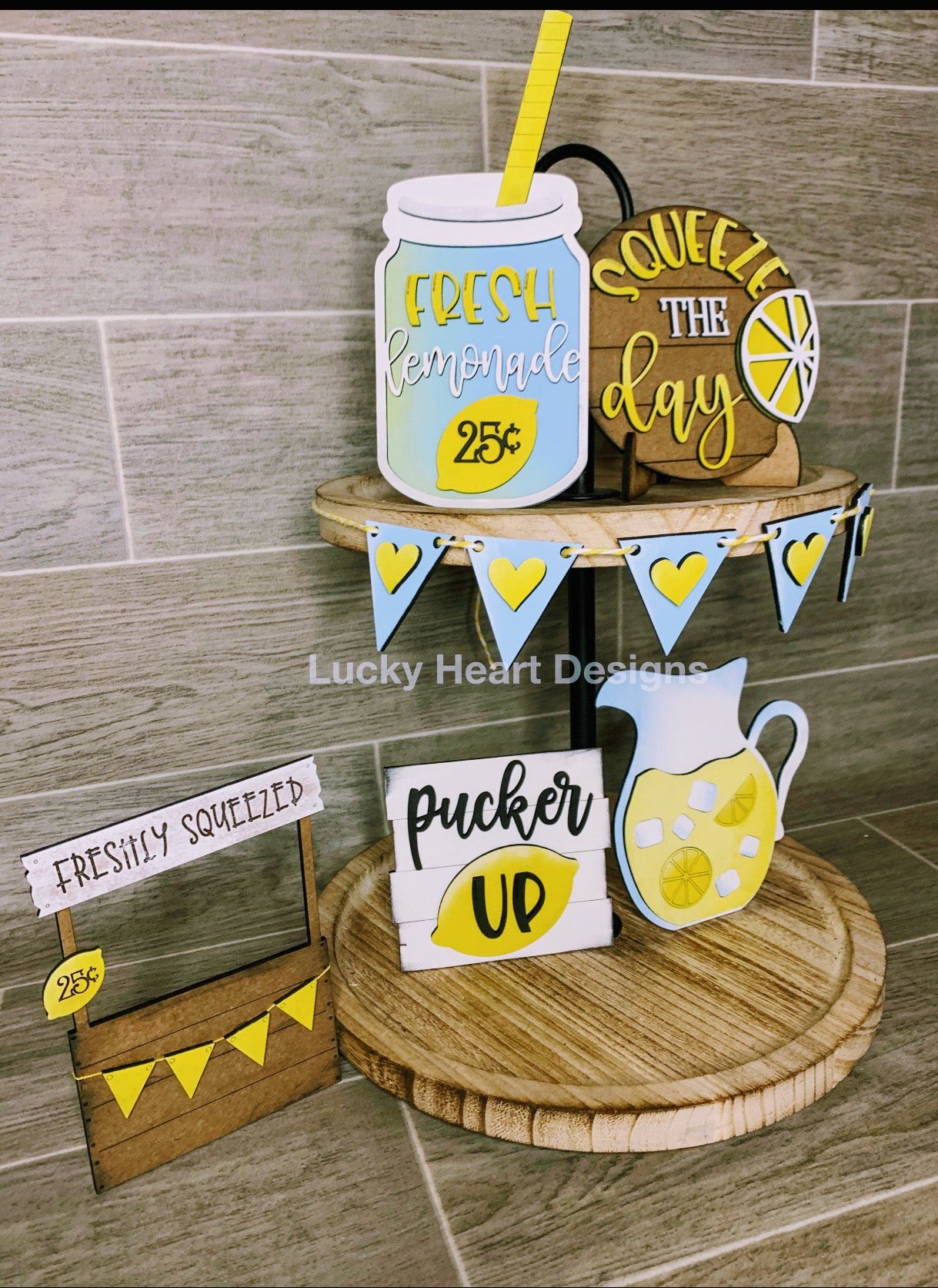Lemon Tiered Tray Kit