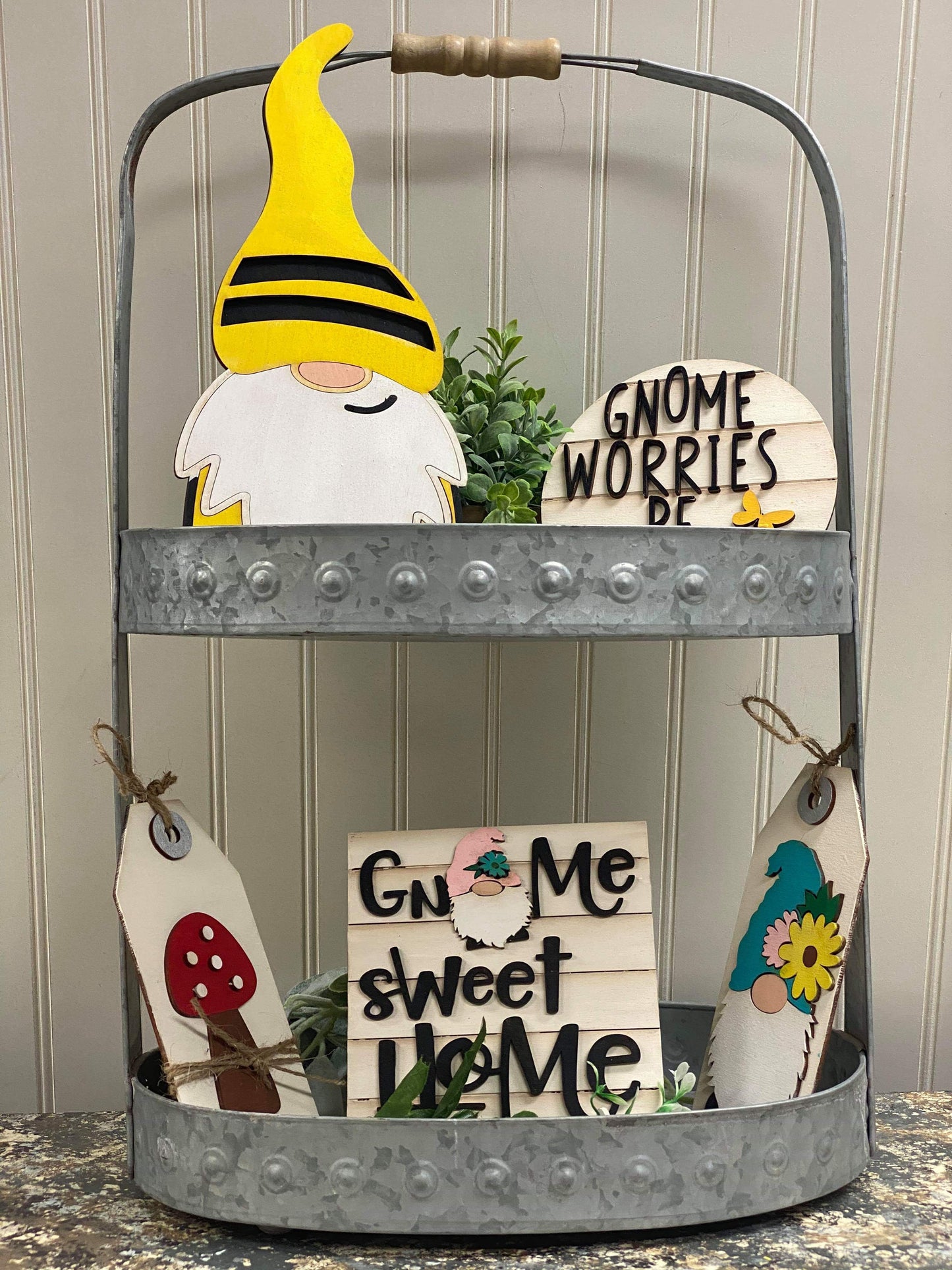 Gnome Tired Tray Kit Unfinished