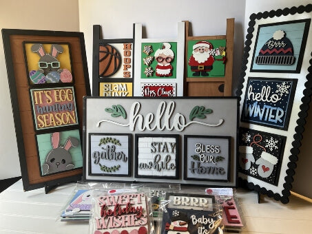 Leaning Ladders & Decorative Frames