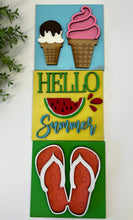 Load image into Gallery viewer, Summer Interchangeable leaning ladder tiles