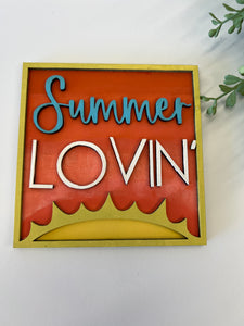 Summer Interchangeable leaning ladder tiles