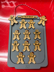 Gingerbread Cookie Personalized Christmas Ornament