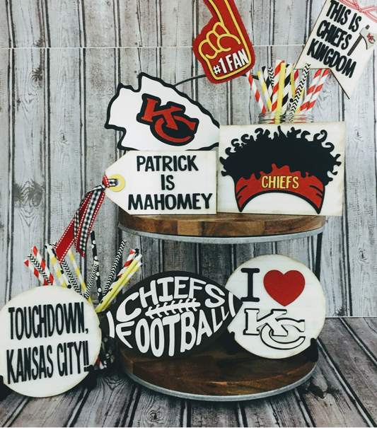 KC football tiered tray kit