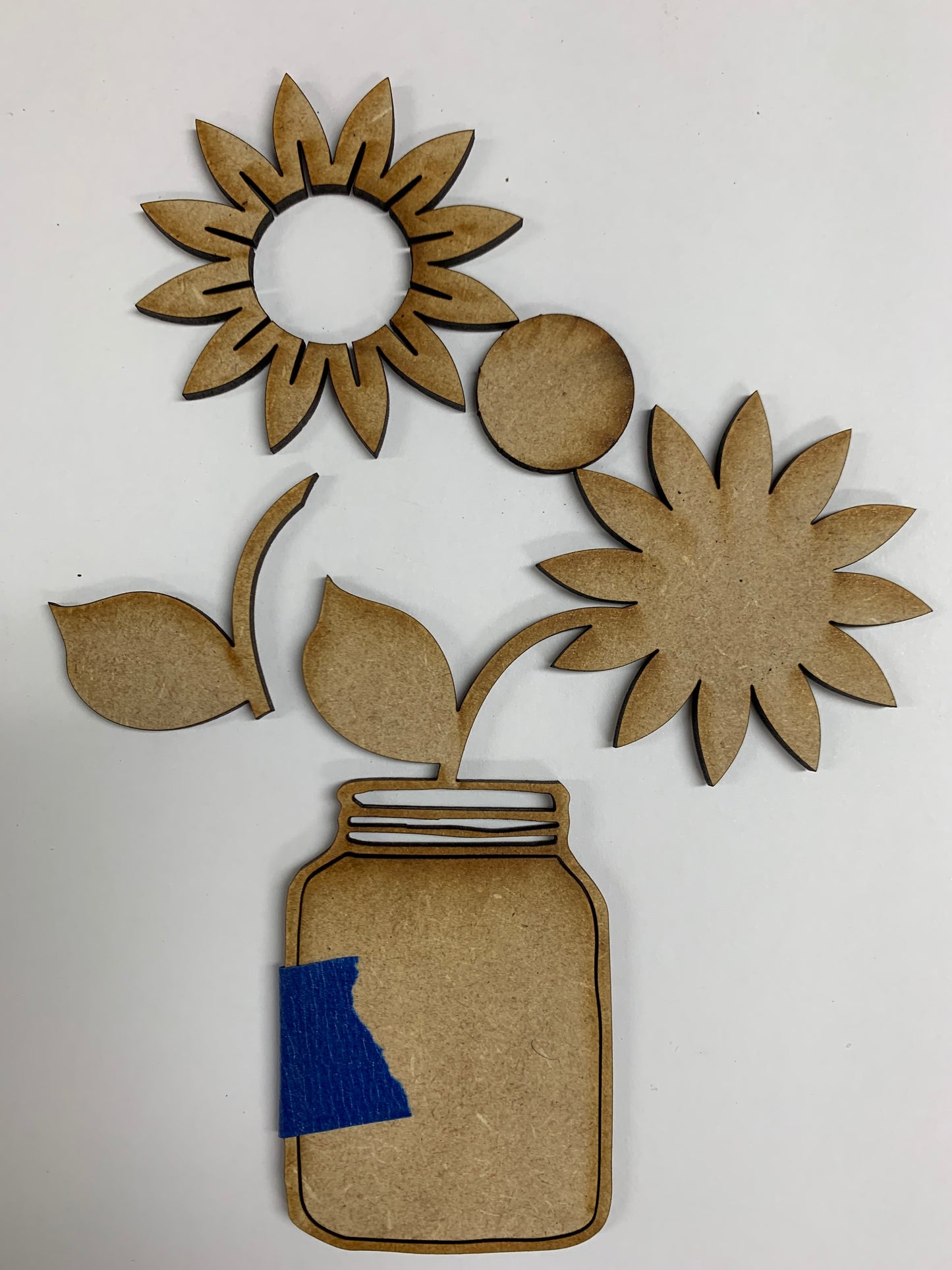 Sunflower Festival Tiered Tray Unfinished Kit