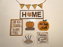 Load image into Gallery viewer, Apple Pie &amp;Pumpkins Tiered Tray Unfinished Kit