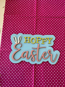 Hoppy Easter Tiered Tray Kit Unfinished